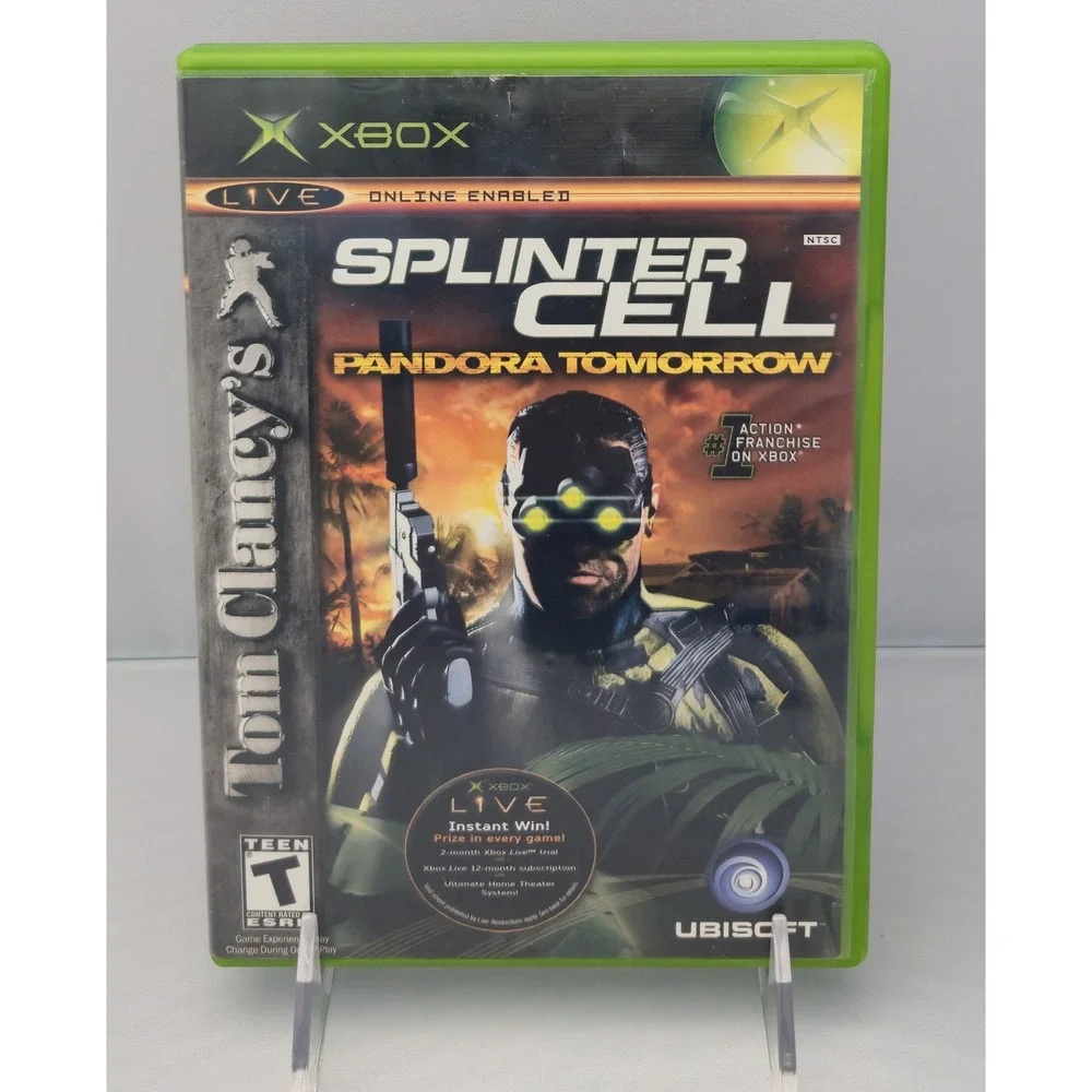 Tom Clancy's Splinter Cell Pandora Tomorrow Xbox 2004 - CIB W/ Reg Card Tested